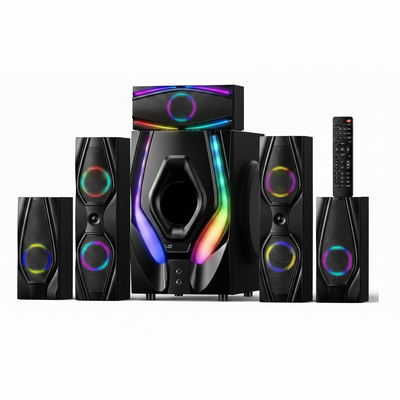 Home Theater Surround Sound System Built to Deliver Cinema Audio, 1200W Peak Power, 5.1 Channel, Bluetooth 5.3