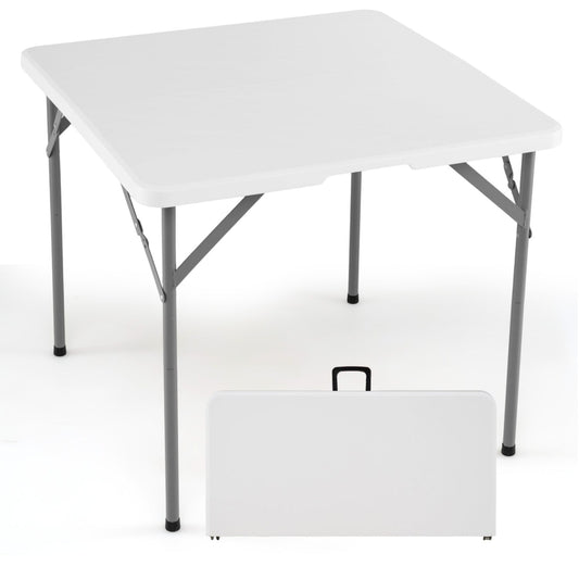 34 Inch Square Folding Card Table with Carrying Handle