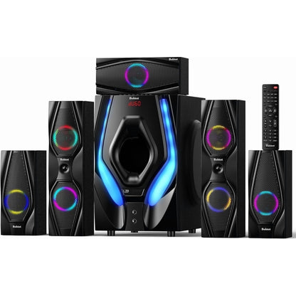 5.1 Bluetooth Home Theater Systems Surround Sound Speakers 1200 Watts 10 Inch Subwoofer 5.1/2.1 Channel Audio Stereo System with ARC Optical & USB Input for TV Ultra HD AV DVD FM Radio
