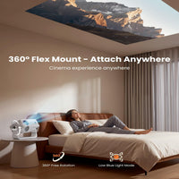 4K Outdoor Projector with Wifi and Bluetooth, Auto Focus & Keystone/Dolby Audio, Built-In Apps Compatible with Netflix/Youtube/Primevideo, Smart Proyector for Home Theater with HDR10+