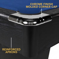 Pool Table Built for Home Game Rooms, 7-Foot Standard Size, Complete Accessory Kit, Drop Pockets