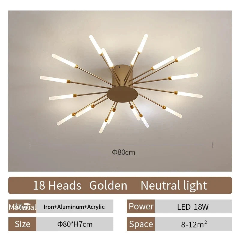 Modern LED Ceiling Lamp Living Room Dining Bedroom Ceiling Chandelier Lights Nordic Design Home Decor Indoor Lighting