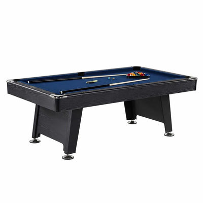 Pool Table Built for Home Game Rooms, 7-Foot Standard Size, Complete Accessory Kit, Drop Pockets