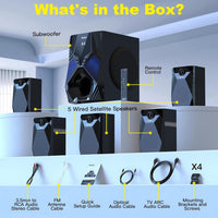Home Theater System, 1000 Watts Peak Power Surround Sound Systems